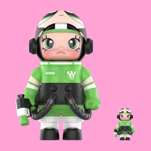 Pop Mart Mega Space Molly 400% & 100% The Powerpuff Girls Buttercup
